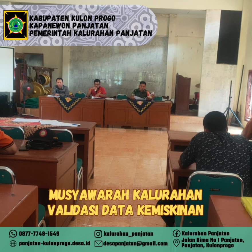 Musyawarah Kalurahan Validasi Data Kemiskinan